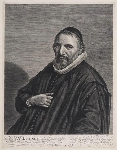 Jonas Suyderhoef, Portrait engraving of Theodorus Wikenburg