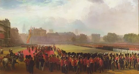 George Housman Thomas, The Presentation of Crimean Medals by Queen Victoria, 18 May 1855