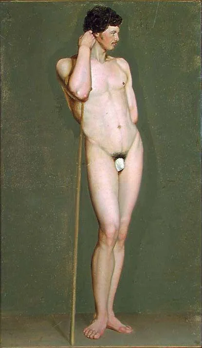 Johan Gørbitz, Study of a male Nude