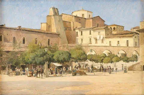Edvard Petersen, Torvet i Sulmona