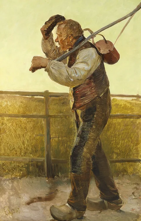 Edvard Petersen, A farmer on his way.