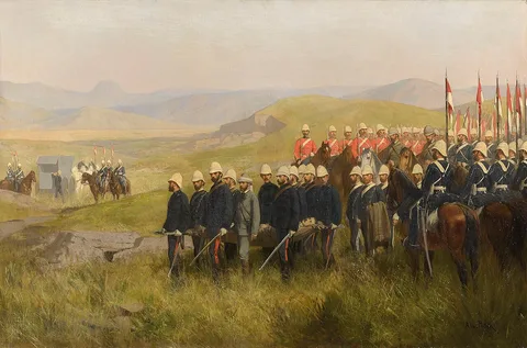 Alexandre Protais, The Finding of the Body of Prince Louis Napoléon (1856-79)
