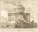 Louis-Joseph Le Lorrain, The Prima Macchina for the Chinea of 1746: The Temple of Minerva