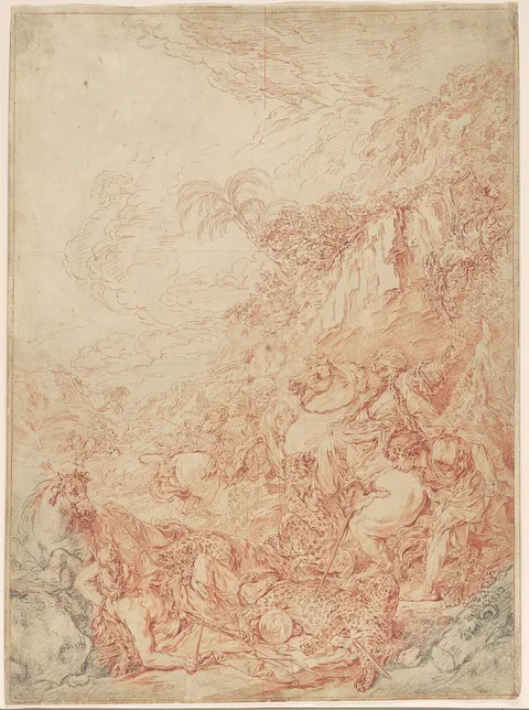 Jean Jacques Flipart, Leopard Hunt