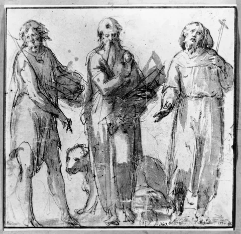 Antonio Viviani, St. John the Baptist, St. Marc and St. Francis (?)