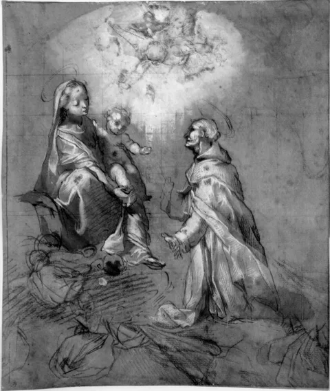 Antonio Viviani, The Virgin adored by St. Anthony of Padua