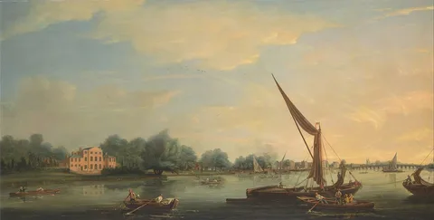 Thomas Whitcombe, The Thames at Chelsea