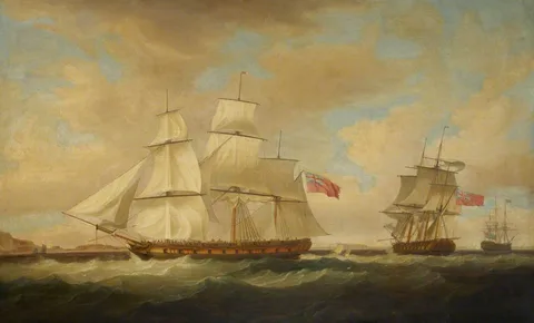 Thomas Whitcombe, The East Indiaman Warren Hastings