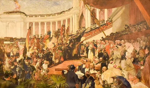 Camille Van Camp, The patriotic celebration of the fiftieth anniversary of the Belgian independence