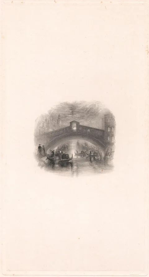 William Miller, Venice, The Rialto - Moonlight
