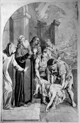 Joseph Bergler the Younger, Den helige Benedictus botar en besatt munk