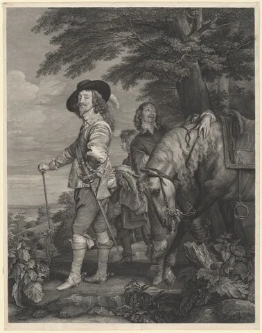 Robert Strange, Charles I of England and the Duke of Hamilton