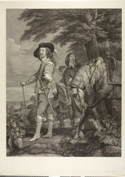 Robert Strange, Charles I, King of England, with James, 1st Duke of Hamilton