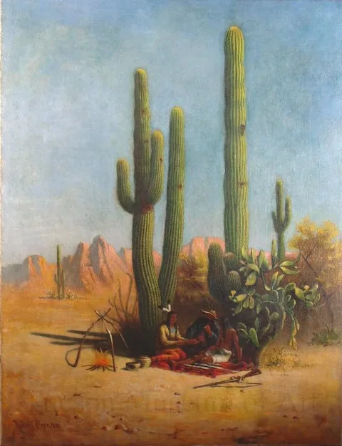 Rudolf Cronau, Giant Cacti in Southern Arizona