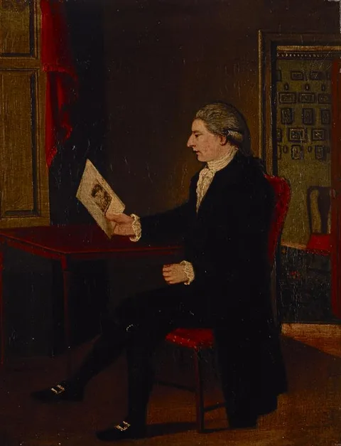 John Kay, John Kay, 1742 - 1826. Caricaturist (Self-portrait)