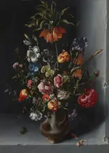 Jacob Vosmaer, Flower piece with fritillaria in a niche