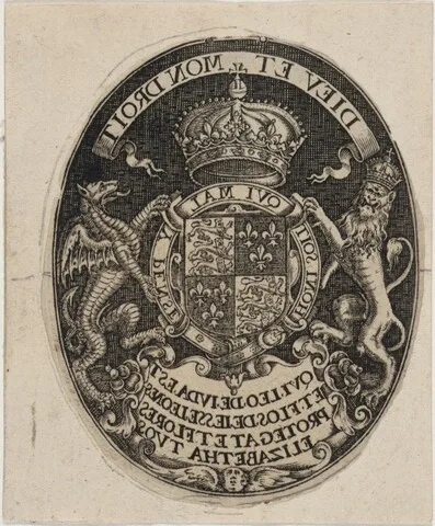 Simon van de Passe, Shield of Queen Elizabeth
