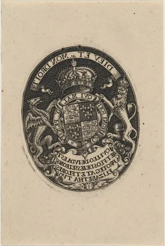 Simon van de Passe, Shield of Queen of England