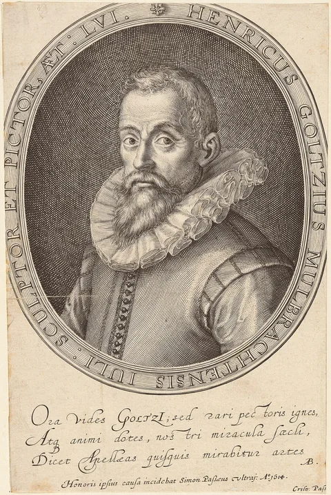 Simon van de Passe, Hendrik Goltzius