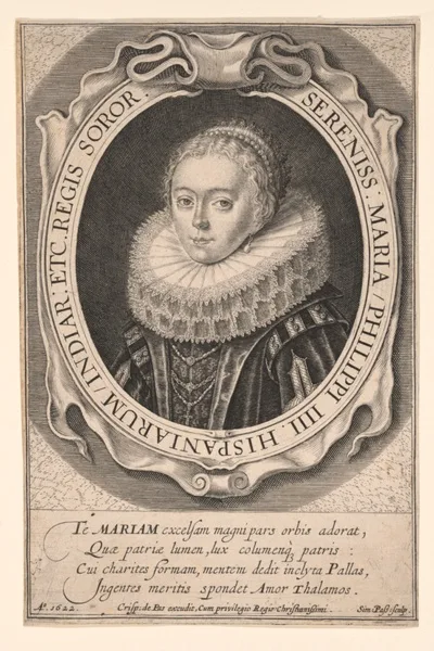 Simon van de Passe, Maria of Austria, Infanta of Spain