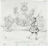 Edward Tennyson Reed, The Stagecoach for Parliamentary Purposes (recto)