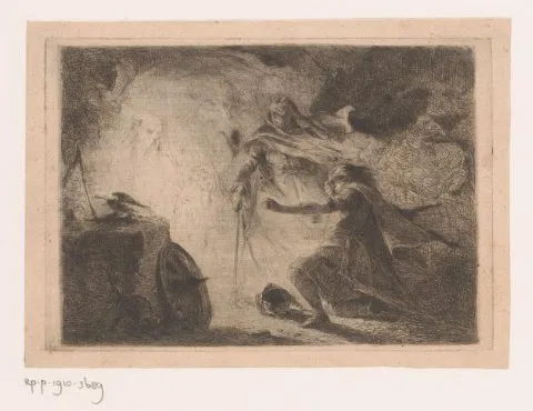 Edouard Hamman, Saul bij de heks van Endor