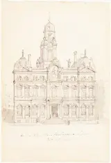 Robert Smirke, Hôtel de Ville, Place des Terreaux, Lyons