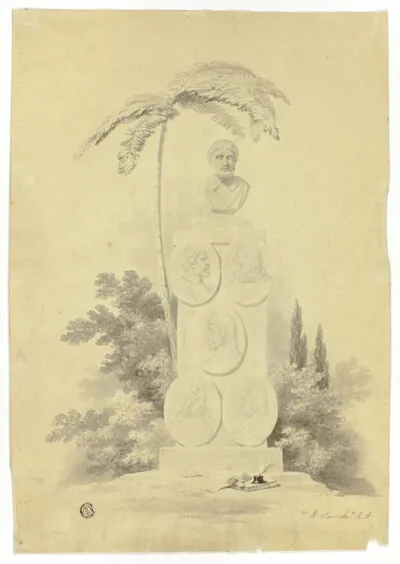 Robert Smirke, Monument with Palm Tree and Mementos