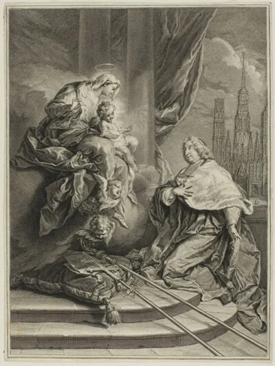 Pierre-Imbert Drevet, Portrait of Louis de la Vergne de Tressan, Count of Lyon, Archbishop of Rouen
