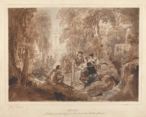 John James Chalon, Music: Composition in a Garden
