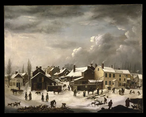 Francis Guy, Winter Scene in Brooklyn