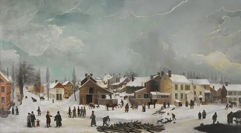 Francis Guy, Winter Scene in Brooklyn