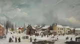 Francis Guy, Winter Scene in Brooklyn