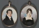 Anson Dickinson, Pair of Portrait Miniatures