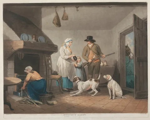 John Rubens Smith, [Shooting]: Innocence Alarm'd.