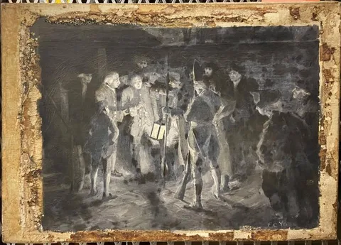 Frederick Coffay Yohn, Illustration for "For King or Country"