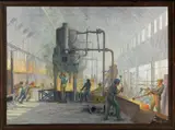 George Agnew Reid, Forging 6-inch Shells - Cluff Ammunition Company, Toronto