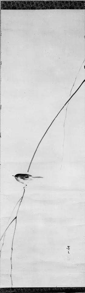 Keibun, Nightingale on Willow Branch