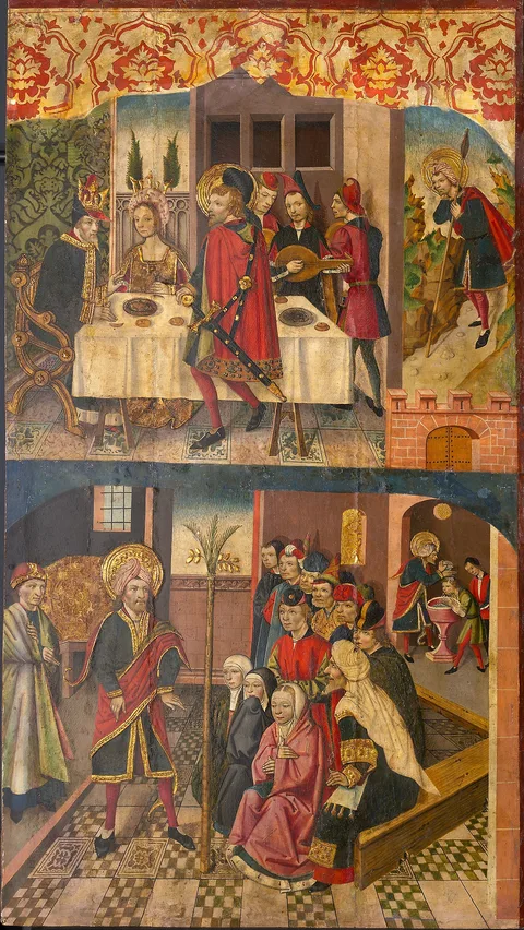 Martín de Soria, Saint Christopher Taking Leave of the King Who Feared Satan; Saint Christopher and His Converts
