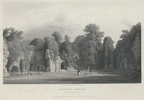 William Westall, Ragland Castle, the Fountain Court