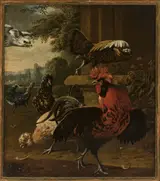 Willem Frederiksz van Royen, Birds attacked by a hawk.