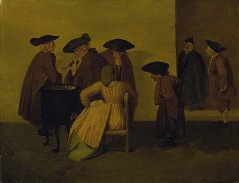 Thomas Patch, Interior of an Italian coffee-house