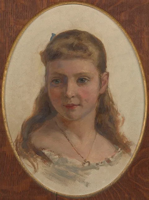 Sydney Prior Hall, Princess Alix of Hesse, later Alexandra Feodorovna, Tsarina of Russia (1872-1918), when a child