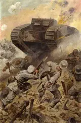 Stanley Llewelyn Wood, A Tank Attack, 1916