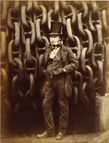 Robert Howlett, Isambard Kingdom Brunel Standing Before the Launching Chains of the Great Eastern