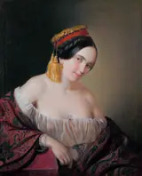 Aristide Oeconomo, An aristocratic lady dressed in a traditional costume from Pontus