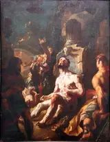 Johann Baptist Wenzel Bergl, Job on the Dung Heap (sketch).