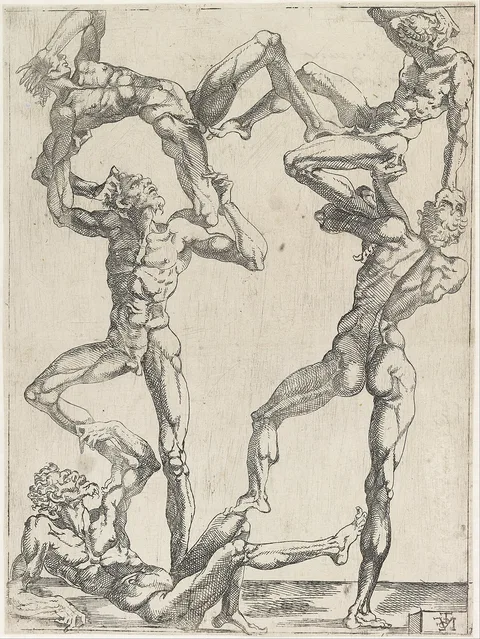 Juste de Juste, Pyramid of Five Men