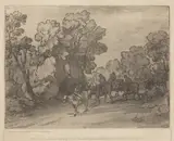 Josiah Boydell, Wooded Landscape with Riders
