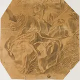 Lorenzo De Ferrari, Seated Allegorical Female Figure